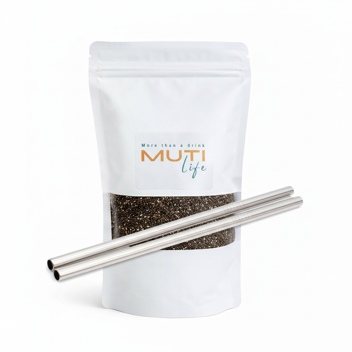Muti Chia & Metal Straw Bundle – MUTI LIFE